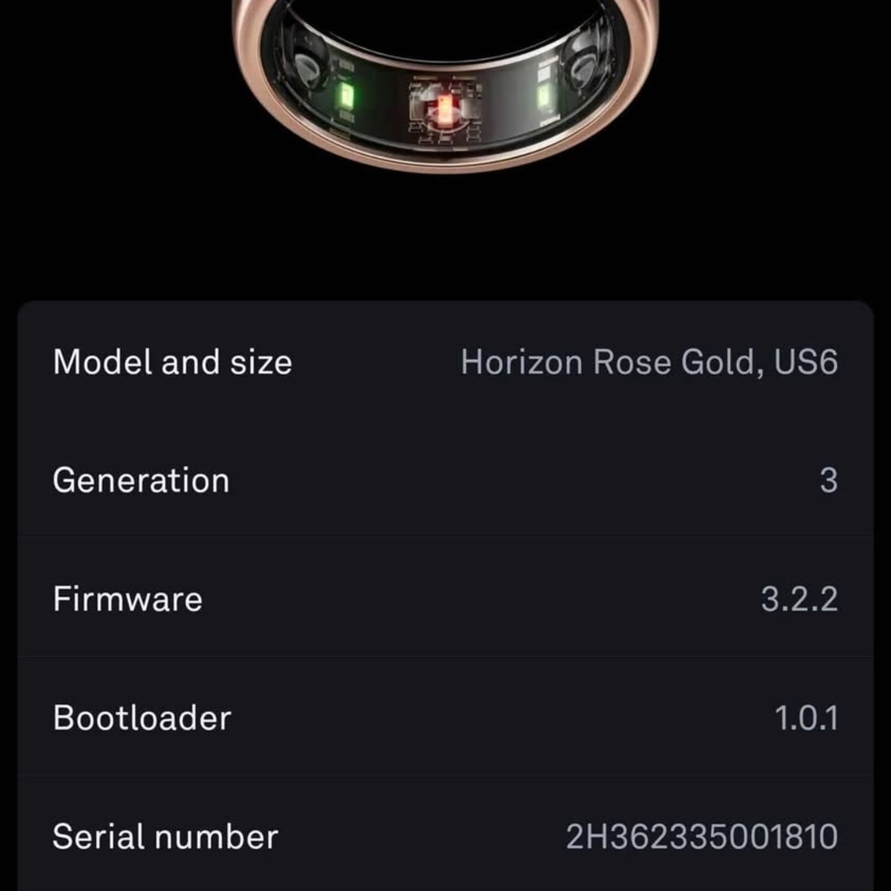 Oura Ring Horizon in Elegant Rose Gold